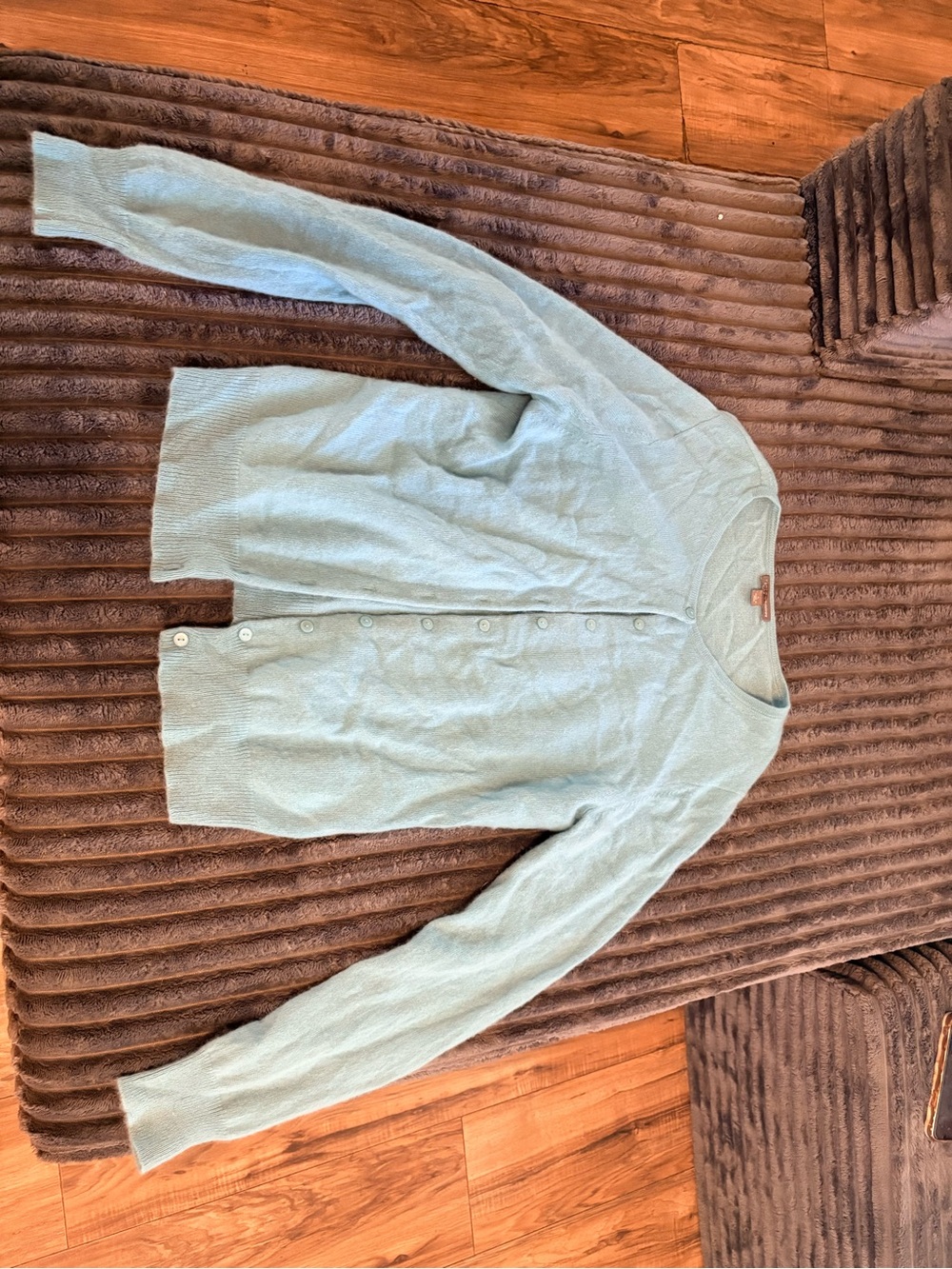 Apt. 9 Pastel Blue Button-Front Cardigan